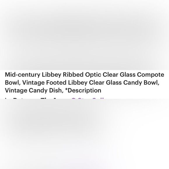 Libby Vintage Clear Glass Ribbed Compote Dessert Dishes Scalloped Pedestal Base - Picture 8 of 13